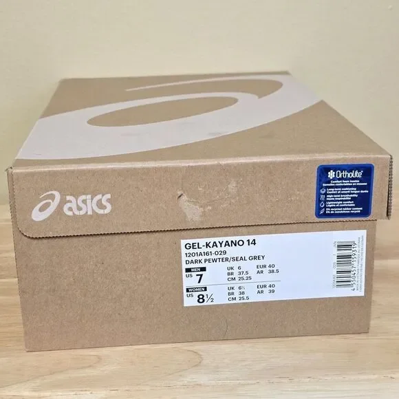 ASICS Gel-Kayano 14 Dark Pewter/Seal Grey 1201A161-029 Men's Size 7 Women's 8.5 - Picture 8 of 8